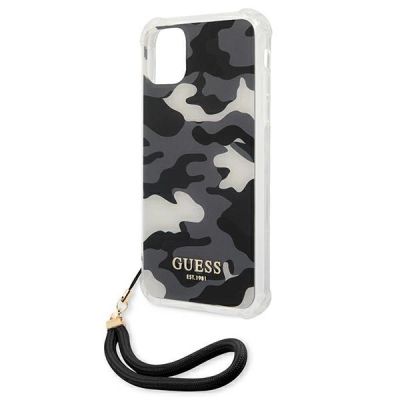 6. Guess GUHCN61KSARBK iPhone 11 6.1" / Xr schwarz/schwarz Hardcase Camo Collection