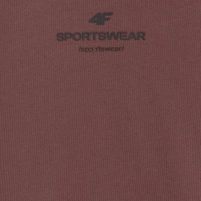 11. Herren T-Shirt 4F M2961 dunkelbraun 4FWAW25TTSHM2961 80S