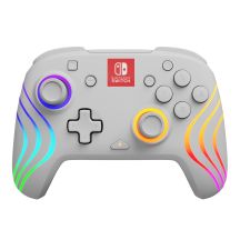 PDP Afterglow Wave White USB-Gamepad (Analog/Digital) für Nintendo Switch, Nintendo Switch Lite und Nintendo Switch OLED