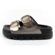 2. Lee Cooper Damenschuhe, Hausschuhe, silber, bequem, Plateau, modisch