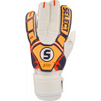 SELECT 22 Flexi Grip Torwarthandschuhe in weiß und orange