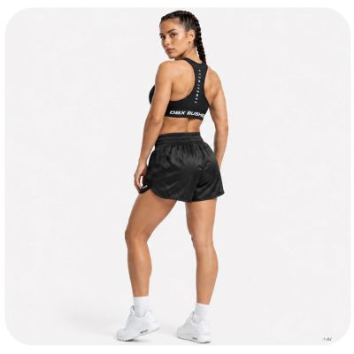 3. Schwarze Muay-Thai-Shorts für Damen von COMBATWEAR | DBX Bushido
