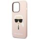 6. Karl Lagerfeld KLHCP14LSLKHLP iPhone 14 Pro 6.1" Hardcase pink / pink Silikon Karl`s Head