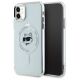 Karl Lagerfeld IML Metal Choupette Head MagSafe iPhone 11 Hülle - Weiß