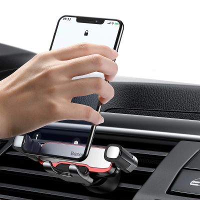 9. Baseus Seitlicher Schwerkraft-Autohalter - Silber