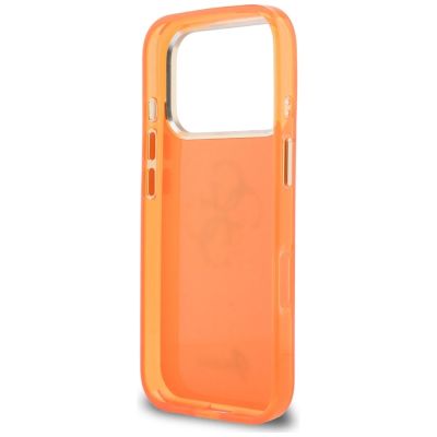 7. Guess IML 4G Script Metallhülle für iPhone 17 Pro – Orange