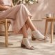 9. Beige Leder-Sandalen für Damen, geschlossen, Remonte Rieker R8777-60