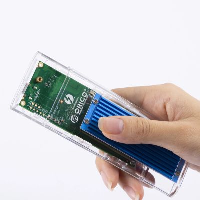 6. Orico TCM2-C3 M.2 NVME auf USB-C 10Gb/s Festplattenlaufwerk - Blau
