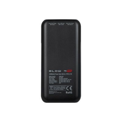 4. BLOW POWERBANK 20000 mAh PD 20 W SCHWARZ PB20F