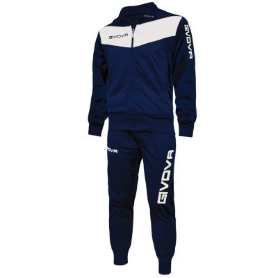 Givova Visa Trainingsanzug marineblau und weiß 0403