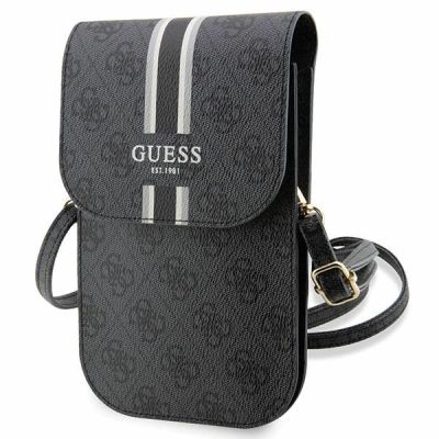 Guess 4G Stripe Handtasche – Schwarz