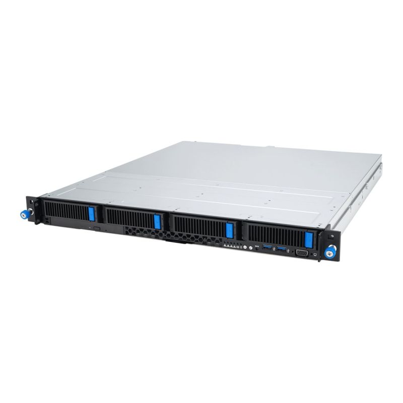 ASUS Rack 1U RS300-E12-PS4/350W Intel C262 LGA1700 95W 4xDDR5 4400/4000/3600 4x3,5"/2,5" 4xSATA/SAS/NVMe 2x Intel I210AT 1x Management-Port 350W 80 PLUS Gold