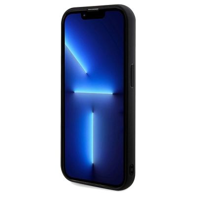 5. Guess Pailletten Script Metallhülle für iPhone 14 Pro – Schwarz