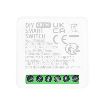 11. GREENBLUE WLAN-Einbaurelais, kompatibel mit Android/iOS/Alexa/Google Home, 100–240 V Wechselstrom, 50/60 Hz, max. 16 A, für 150-W-LED-Lampen GB739