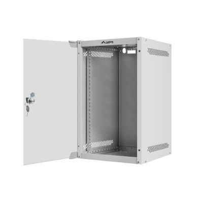 5. Lanberg WF10-2309-10S Rack-Schrank (9 HE; 462 mm / 280 mm / 310 mm; Wandmontage; Glas; 10"; Grau)
