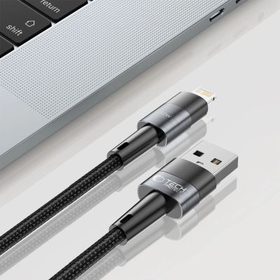 3. Tech-Protect UltraBoost Lightning / Lightning Kabel 12W 2,4A 1m - grau