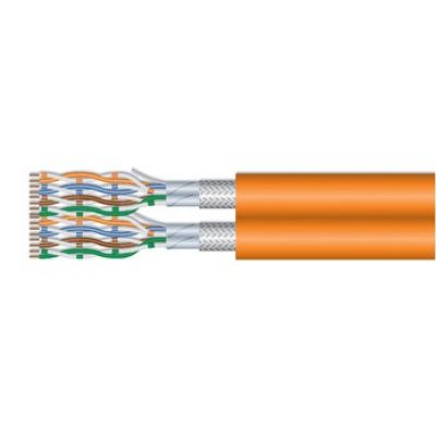 Installationsausrüstung Cat7 Duplex S/FTP ECA-Kabel 500,00 m Orange LSZH