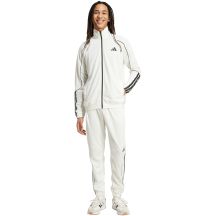 Herren adidas 3-Streifen Trainingsanzug weiß und schwarz JX5527