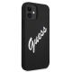4. Guess GUHCP12SLSVSBW iPhone 12 mini 5.4" schwarz-weißes Hardcase Silikon Vintage