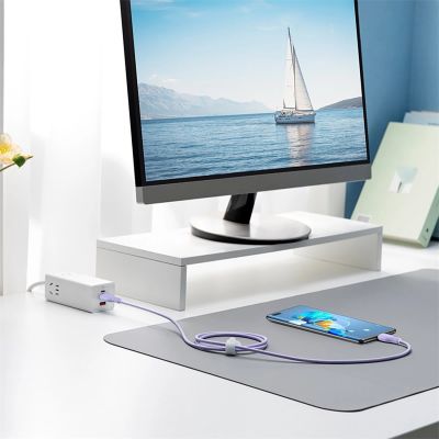 9. Baseus Pudding 100W USB-C - USB-C Kabel 2m - Lila