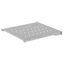 Lanberg-Einschub für 19"-Schränke (800 mm, 1 HE / 483 x 500 mm, Tragfähigkeit bis zu 25 kg, 4-Punkt-Montage)