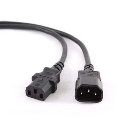 GEMBIRD PC-189-Kabel (C13 / IEC C13 / IEC 320 C13 - C14; 1,8 m; schwarz)