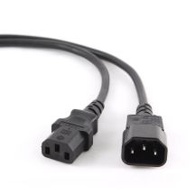 GEMBIRD PC-189-Kabel (C13 / IEC C13 / IEC 320 C13 - C14; 1,8 m; schwarz)