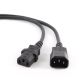 GEMBIRD PC-189-Kabel (C13 / IEC C13 / IEC 320 C13 - C14; 1,8 m; schwarz)
