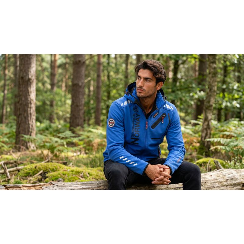 3. Herren-Softshelljacke Geographical Norway ROYAUTE DB ROYAL BLUE BLACK MEN 068 (WY2168H/GN-ROYAL BLUE / BLACK)