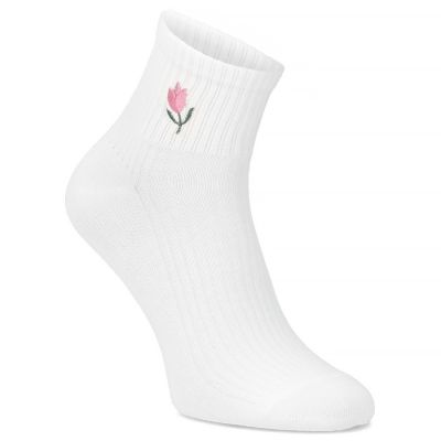 5. Filippo SD-AN06 Damen-Hohe Bambus-Socken in Creme