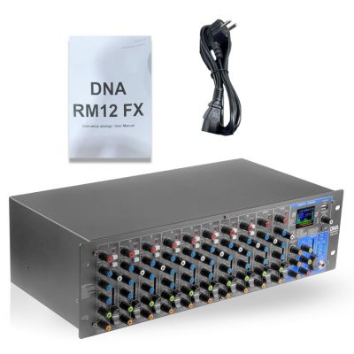 4. DNA RM12 FX - Analogmixer mit Bluetooth, DSP-EQ, MP3-Phantomsphänomen, 12 Kanäle