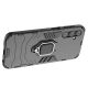 11. Ring Armor Hülle für Samsung Galaxy A24 4G Panzerhülle Magnethalter Ring schwarz