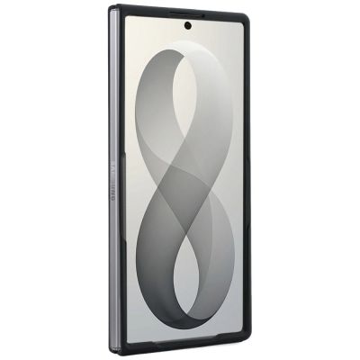 5. Guess Magnetische Ringständer-Hülle mit genarbtem Logo und MagSafe-Design für Samsung Galaxy Z Fold 8 Ultra – Beige