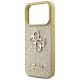 6. Guess Fixed Glitter Big 4G Hülle für iPhone 17 Pro - Gold