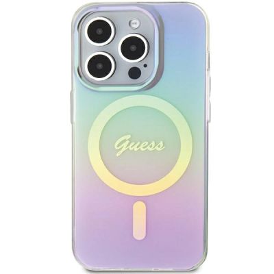 3. Guess GUHMP15XHITSU iPhone 15 Pro Max 6,7" lila/lila Hardcase IML Iridescent MagSafe