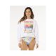 RIP CURL Hayley OO/S Drop Schulter-Sweatshirt für Damen, Weiß