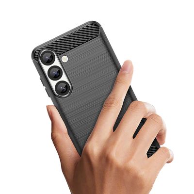 7. Carbon Case für Samsung Galaxy S25 Edge - Schwarz