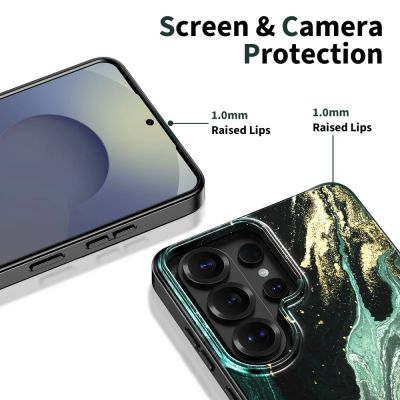 3. Tech-Protect Lamano MagSafe Hülle für Samsung Galaxy S26 Ultra – Schwarz und Grün