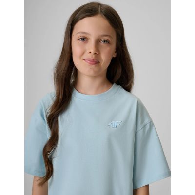 3. Mädchen-T-Shirt, locker geschnitten, schlicht, Größe 4F 4FJRSS26TTSHF3984-33S