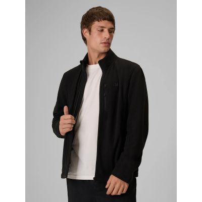 Herren-Fleecejacke in Standardgröße mit Stehkragen 4F 4FRAW26TFLEM542-20S