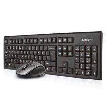 Tastatur- und Mausset A4 TECH V-Track 2.4G 7100N RF Nano-Membran A4TKLA41220 (USB 2.0; schwarz; optisch)