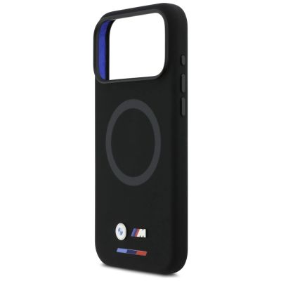 6. BMW M Silikon-Logo MagSafe Hülle für iPhone 17 Pro Max – Schwarz