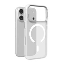 Puro Lightfeel iPhone 17 Pro Hülle, kompatibel mit MagSafe – Transparent und Weiß