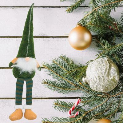 9. Dekorativer Zwerggnom, 30+15 cm, grün