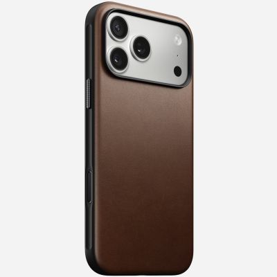 Nomad Moderne Lederhülle für 17,5 cm (6,9") Mobiltelefone Braun