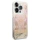 4. Guess Paisley Liquid Glitter Hülle für iPhone 14 Pro - Gold