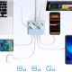 6. Orico PDC25 25W 6-in-1 Steckdosenleiste (2x Netzanschluss + 2x USB-A + 2x USB-C) – Blau
