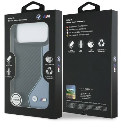 8. BMW M Carbon Logo MagSafe Case für iPhone 17 Pro Max – Blau