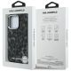 8. Karl Lagerfeld IML MagSafe-Hülle mit Leopardenmuster für iPhone 16 Pro Max – Schwarz