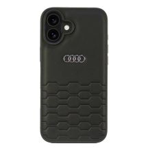 Audi Kunstleder iPhone 16 Plus 6,7" schwarz/schwarz Hardcase AU-TPUPCIP16M-GT/D2-BK